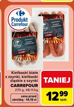 Carrefour Market Kiełbaski białe Carrefour oferta