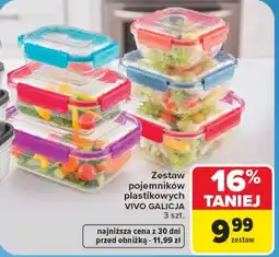 Carrefour Zestaw pojemników VIVO oferta