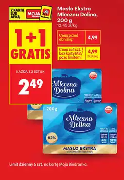 Biedronka Masło Ekstra Mleczna Dolina oferta