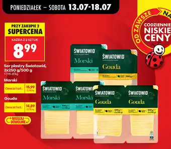 Biedronka Ser plastry Światowid oferta
