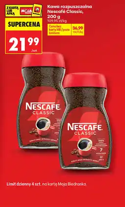 Biedronka Kawa rozpuszczalna Nescafe Classic oferta