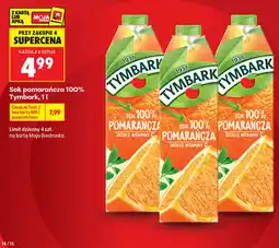 Biedronka Sok pomarańcza 100% Tymbark oferta