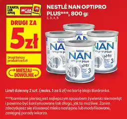 Biedronka Nestlé NAN OPTIPRO PLUS oferta