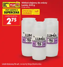 Biedronka Wkład olejowy do zniczy Lumia oferta