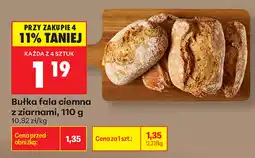 Biedronka Bułka fala ciemna z ziarnami oferta