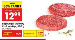 Biedronka Big burger wołowy Kraina Mięs oferta