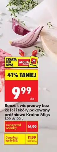 Biedronka Boczek wieprzowy bez kości i skóry pakowany próżniowo Kraina Mięs oferta