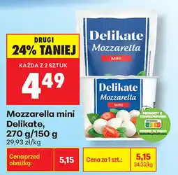 Biedronka Mozzarella mini Delikate oferta