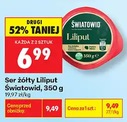 Biedronka Ser żółty Liliput Światowid oferta