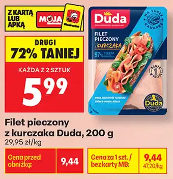 Biedronka Filet pieczony z kurczaka Duda oferta