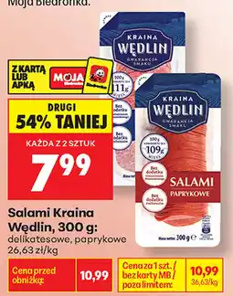 Biedronka Salami Kraina Wędlin oferta