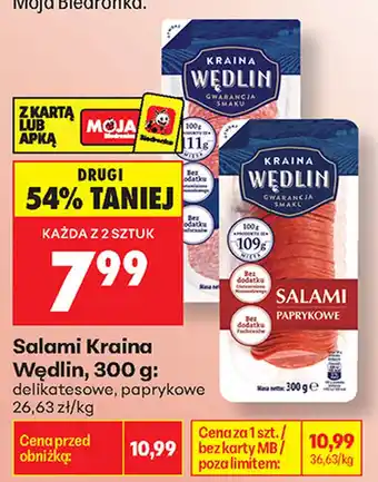 Biedronka Salami Kraina Wędlin oferta
