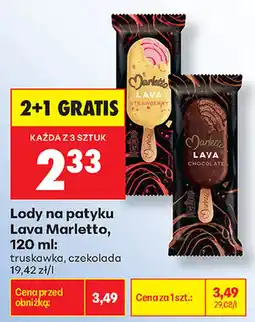 Biedronka Lody na patyku Lava Marletto oferta