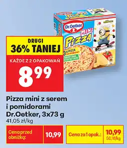 Biedronka Pizza mini z serem i pomidorami Dr.Oetker oferta