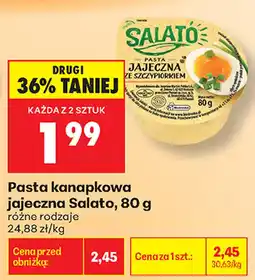 Biedronka Pasta kanapkowa jajeczna Salato oferta