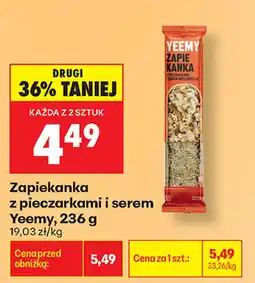 Biedronka Zapiekanka z pieczarkami i serem Yeemy oferta