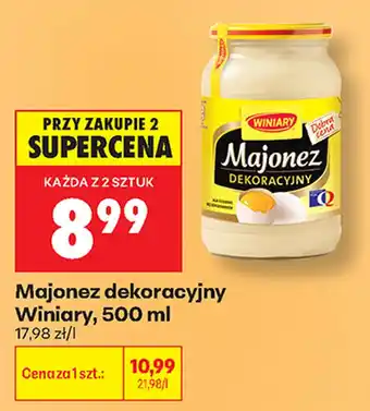 Biedronka Majonez dekoracyjny Winiary oferta