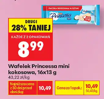 Biedronka Wafelek Princessa mini kokosowa oferta