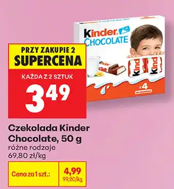 Biedronka Czekolada Kinder Chocolate oferta