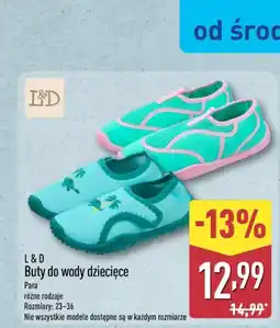 ALDI L & D Buty do wody dziecięce oferta