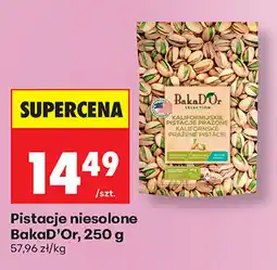 Biedronka Pistacje niesolone BakaD'Or oferta