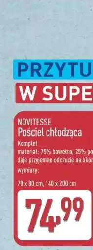 ALDI Novitesse Pościel chłodząca 70x80 140x200 cm oferta