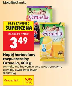Biedronka Napój herbaciany rozpuszczalny Granella oferta