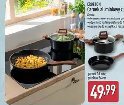 ALDI Crofton Garnek aluminiowy z pokrywką 16 cm lub patelnia aluminiowa 24cm oferta