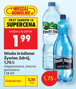 Biedronka Woda źródlana Żywiec Zdrój oferta