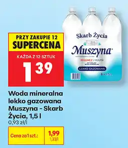 Biedronka Woda mineralna lekko gazowana Muszyna - Skarb Życia oferta