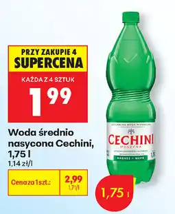 Biedronka Woda średnio nasycona Cechini oferta