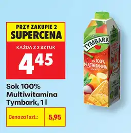 Biedronka Sok 100% Multiwitamina Tymbark oferta