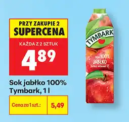 Biedronka Sok jabłko 100% Tymbark oferta