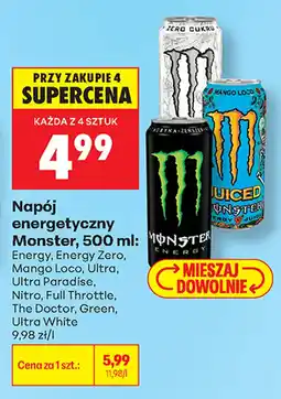 Biedronka Napój energetyczny Monster oferta