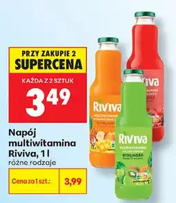 Biedronka Napój multiwitamina Riviva oferta