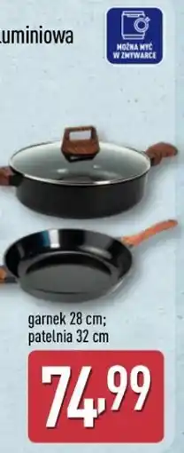 ALDI Crofton Garnek aluminiowy z pokrywką 28 cm lub patelnia aluminiowa 32cm oferta