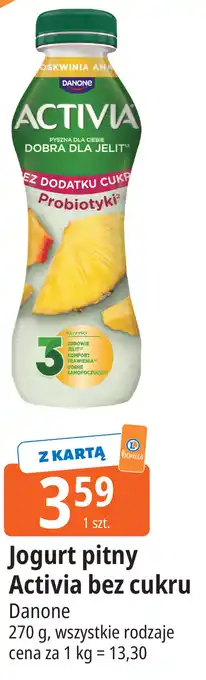E.Leclerc Jogurt pitny Activia bez cukru Danone oferta