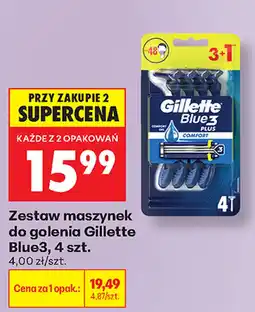Biedronka Zestaw maszynek do golenia Gillette Blue3 oferta