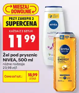 Biedronka Żel pod prysznic NIVEA oferta