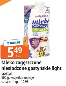 E.Leclerc Mleko zagęszczone niesłodzone gostyńskie light Gostyń oferta