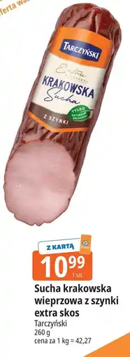 E.Leclerc Sucha krakowska wieprzowa z szynki extra skos Tarczyński oferta