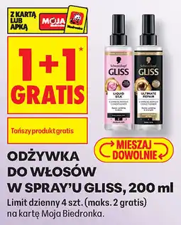 Biedronka Odżywka do włosów w spray'u Gliss oferta