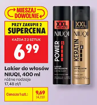Biedronka Lakier do włosów NIUQI oferta