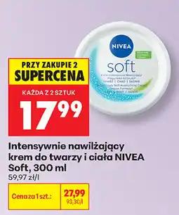 Biedronka Intensywnie nawilżający krem do twarzy i ciała NIVEA Soft oferta