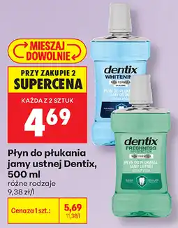 Biedronka Płyn do płukania jamy ustnej Dentix oferta