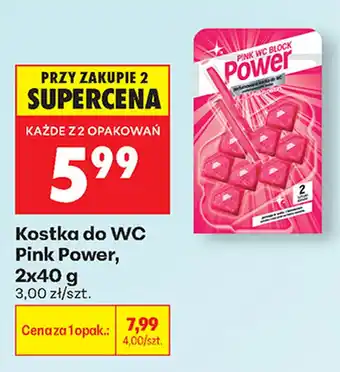 Biedronka Kostka do WC Pink Power oferta