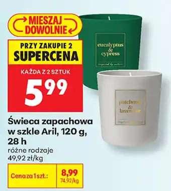Biedronka Świeca zapachowa w szkle Aril oferta