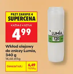 Biedronka Wkład olejowy do zniczy Lumia oferta