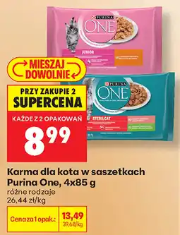Biedronka Karma dla kota w saszetkach Purina One oferta