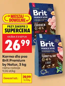 Biedronka Karma dla psa Brit Premium by Natur oferta